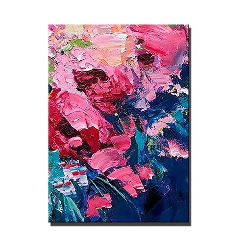 

Oil Painting Handmade Hand Painted Wall Art Red Blue Modern Abstract Paintings Home Decoration Decor Stretched Frame Ready to Hang