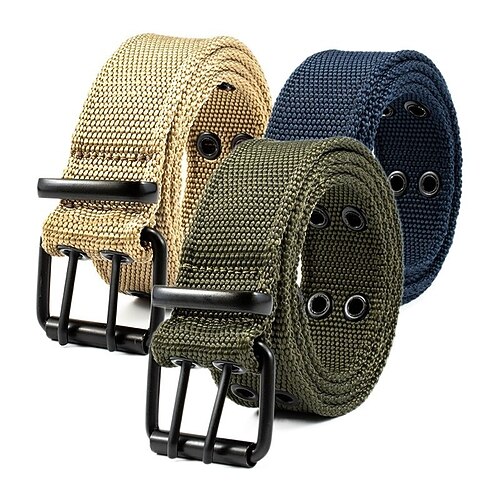 

Men's Belt 100g / m2 Polyester Knit Stretch Army Green Navy Blue Beige Designer Belts Solid Colored