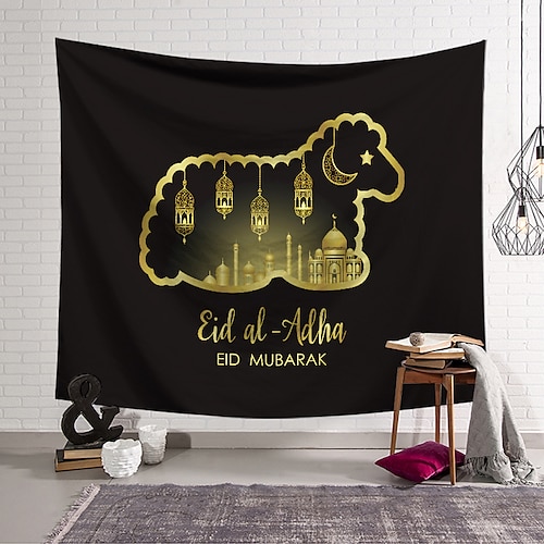 

Eid al-Adha Wall Tapestry Art Decor Blanket Curtain Hanging Home Bedroom Living Room Decoration