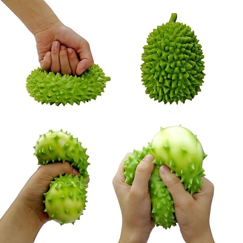 

2 pcsNovelty Durian Fidget Toys Simple Dimple Push It Squishy Squeeze Toys Stress Relief Antistress Toys Gifts For Christmas Adult