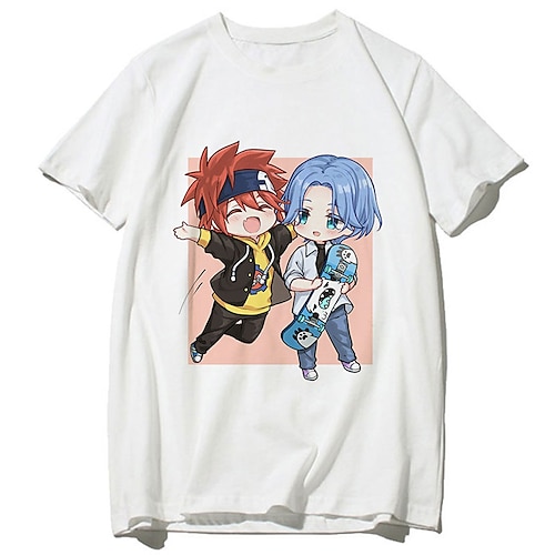 

Inspired by SK8 The Infinity Cosplay Cartoon Manga Back To School Print Harajuku Graphic Kawaii T-shirt For Men's Women's Adults' Hot Stamping Polyester / Cotton Blend