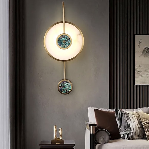 

Modern Wall Light Round Wall Sconces Living Room Bedroom Dining Room Iron Wall Light 220-240V 110-120V 20 W