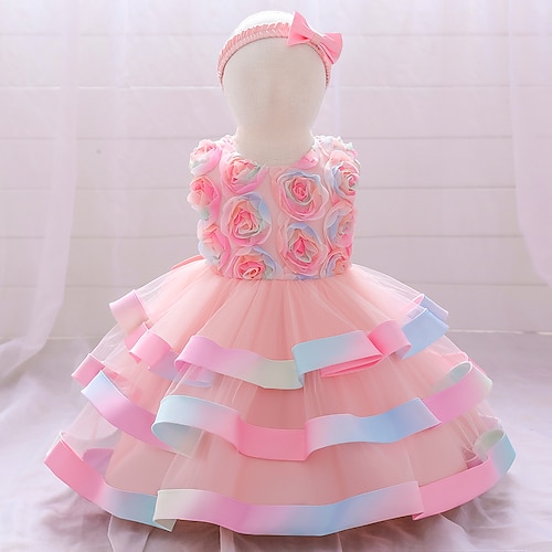 

Toddler Little Girls' Dress Plain Tulle Dress Party Daily Lace Trims Yellow Knee-length Sleeveless Elegant Cute Dresses Children's Day Spring Summer Slim 1-5 Years