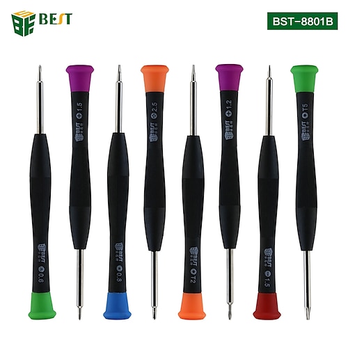 

BST 8801B 8 in 1 Magnetic Precision Screwdriver Set Repair Open Tool Kit For iPhone 4/5/6 Macbook Samsung Galaxy