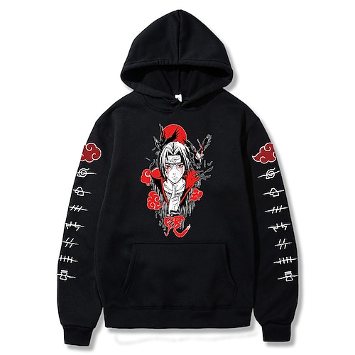 

Naruto Akatsuki Anime Zeichentrick Manga Bedruckt Harajuku Grafik Kawaii Kapuzenshirt Für Herren Damen Erwachsene Heißprägen Polyester