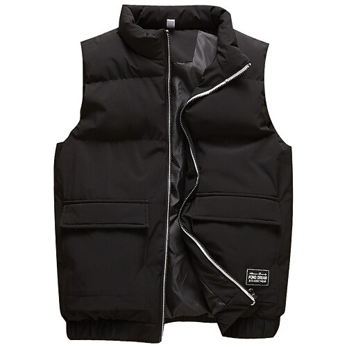 

Men's Fishing Vest Hiking Vest Down Vest Sleeveless Winter Jacket Trench Coat Top Outdoor Waterproof UV Sun Protection Quick Dry Lightweight Autumn / Fall Winter Camouflage Black Army Green Skiing