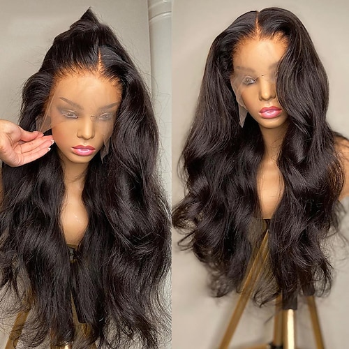 

Body Wave 13x4 Lace Front Human Hair Wigs Pre Plucked With Baby Hair Brazilian 150%/180% Lace Front Wigs For Black Women Glueless Wig with Natural Hairline