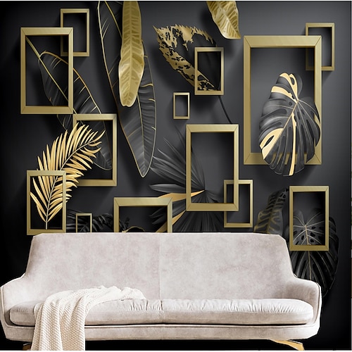 

Mural Wallpaper Wall Sticker Covering Print Peel and Stick Removable Tropical Palm Leaf Canvas Home Décor