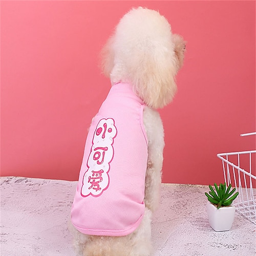 

Dog Vest Dog Costume Word / Phrase Leisure Adorable Dailywear Casual / Daily Dog Clothes Puppy Clothes Dog Outfits Breathable Pink Costume for Girl and Boy Dog Polyester XS S M L XL XXL