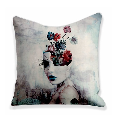 

Double Side Cushion Cover 1PC Soft Decorative Square Throw Pillow Cover Cushion Case Pillowcase for Sofa Bedroom Livingroom Outdoor Superior Quality Machine Washable Outdoor Cushion for Sofa Couch Bed Chair