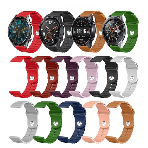 

Watch Band for Watch 4 Classic Watch 3 Active 2 Gear S3 Frontier 46mm 45mm 44mm 42mm 41mm 40mm, 22mm 20mm Sport Band Silicone Wrist Strap