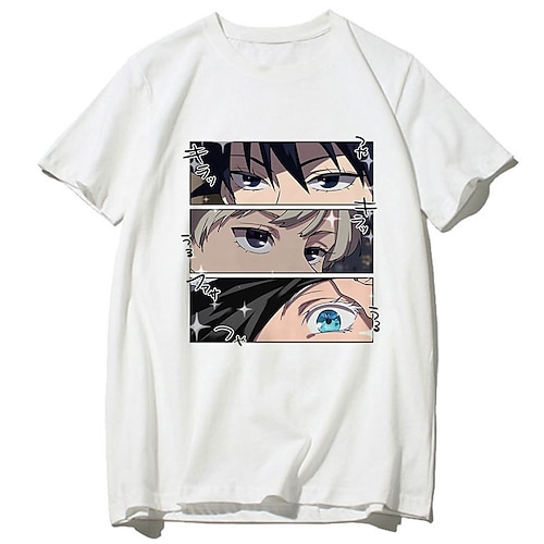 

Inspired by Jujutsu Kaisen Cosplay Cartoon Manga Back To School Print Harajuku Graphic Kawaii T-shirt For Men's Women's Adults' Hot Stamping Polyester / Cotton Blend