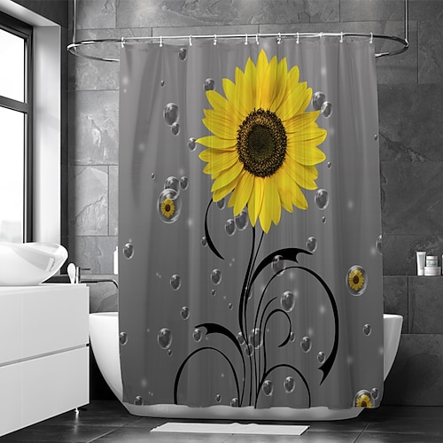 

Waterproof Fabric Shower Curtain Bathroom Decoration and Modern and Floral / Botanicals 70 Inch