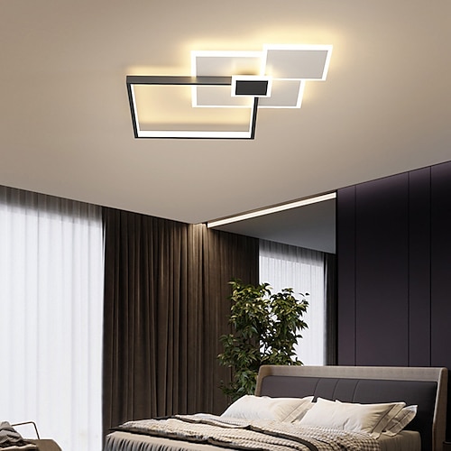 

LED Ceiling Light Modern Square Design 37cm 46cm Geometric Shapes Flush Mount Lights Metal Modern Style Geometrical Painted Finishes 220-240V 110-120V