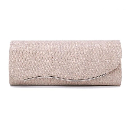 

Women's 2022 Chain Bag Evening Bag Polyester Chain Solid Color Party Wedding Black Champagne Silver Gold