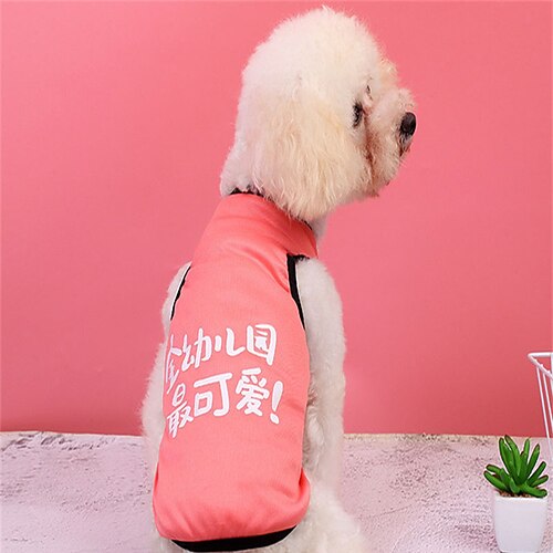 

Dog Vest Dog Costume Text / Number Leisure Adorable Dailywear Casual / Daily Dog Clothes Puppy Clothes Dog Outfits Breathable Rose Pink Costume for Girl and Boy Dog Polyester XS S M L XL XXL