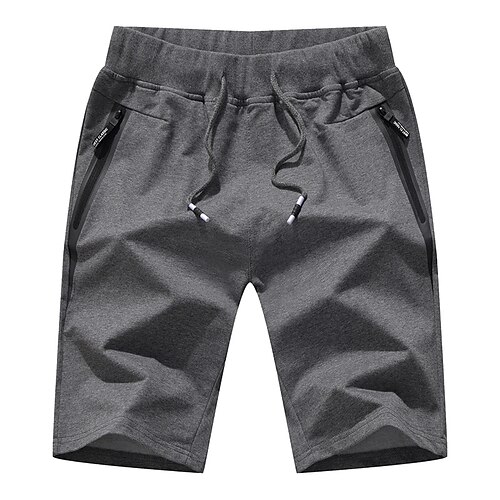 

Homens Activo Shorts de moletom Bolsos Com Cordão Design de cordão elástico Côr Sólida Conforto Respirável Curto Esportes Casual Diário Moda Roupa de rua Preto Verde Tropa Micro-Elástica