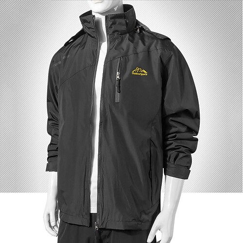 

Men's Hiking Jacket Hiking Windbreaker Outdoor Waterproof Windproof Quick Dry Lightweight Outerwear Coat Top Fishing Climbing Camping / Hiking / Caving Lake blue ArmyGreen Gray Black / Breathable