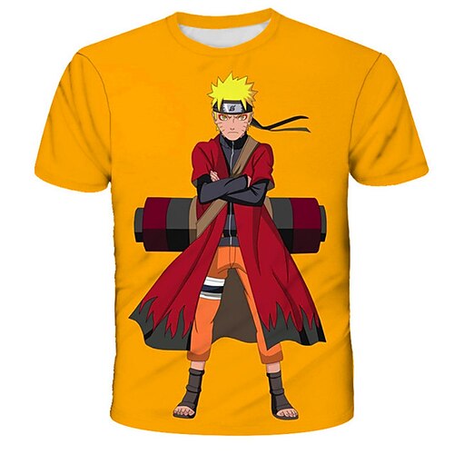 

Inspired by Naruto Anime Cartoon Manga 3D Harajuku Graphic Kawaii T-shirt For Men's Women's Adults' 3D Print 100% Polyester