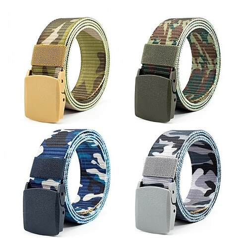 

Men's Belt 100g / m2 Polyester Knit Stretch Green Khaki Brown Navy Blue Gray Designer Belts Solid Colored