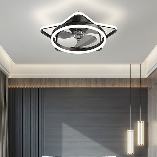 

LED Ceiling Fan Light Modern Black Gold Star 60cm Geometric Shapes Ceiling Fan Aluminum Artistic Style Vintage Style Modern Style Painted Finishes LED Nordic Style 220-240V 110-120V