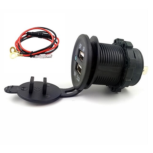 Dual-USB-Ladebuchsenadapter Wasserdichtes Auto-Schnellladegerät Steckdose  für Auto / LKW / Motorrad Boot Wohnmobil 2024 - $10.99