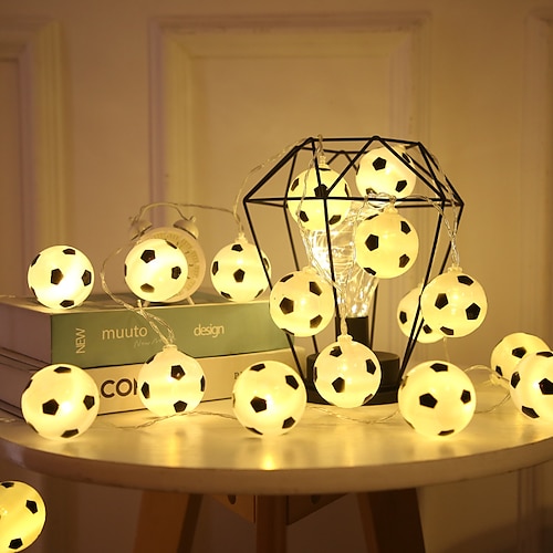  LED Football String Lights Euro Cup 3M 1.5M Battery or USB Operation World Cup DIY Football Fairy Lights Bar KTV Club Party Children's Room Decoration