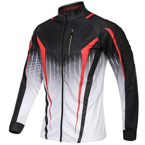 

CAWANFLY Homme Veste de pêche Extérieur Manches Longues UPF50 Protection UV Séchage rapide Zip étanche Respirable Veste Sommet Automne Printemps Eté Athleisure Pêche Camping et randonnée Rouge