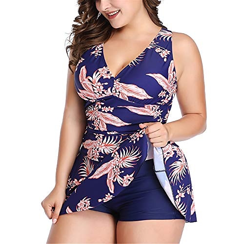 

Mujer Bañadores Tankini 2 piezas Talla Grande Traje de baño Relleno para bustos grandes Color sólido Impresión de fondo azul Negro Azul Piscina Trajes de baño Deportes Casual Sensual / nuevo