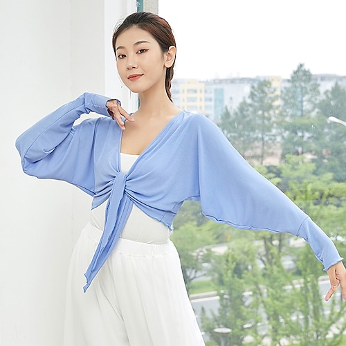 

Activewear Top Solid Women's Training Performance Long Sleeve High Polyester