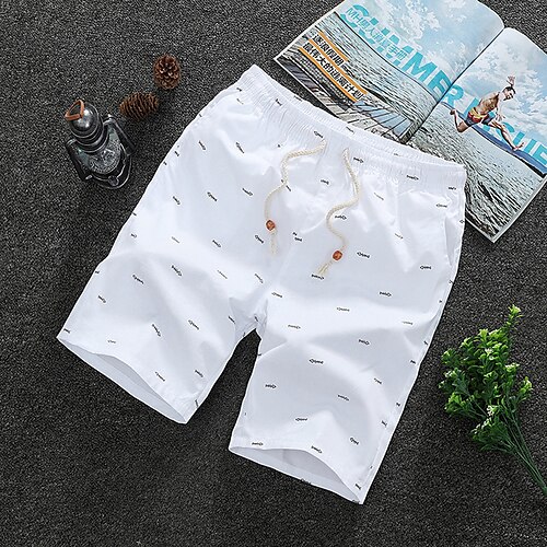 

Men's Shorts Bermuda shorts Casual Shorts Sporty Graphic Breathable Quick Dry Knee Length Casual Sports Cotton Streetwear Chino Slim Black Blue Micro-elastic