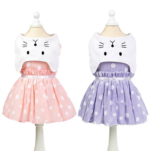 

Dog Cat Dress Fruit Adorable Cute Dailywear Casual / Daily Dog Clothes Puppy Clothes Dog Outfits Breathable Blue Pink Costume for Girl and Boy Dog Cotton XS S M L XL