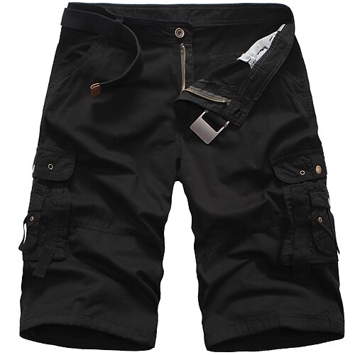 

Men's Hiking Shorts Hiking Cargo Shorts Military Camo Summer Outdoor 10 Ripstop Quick Dry Multi Pockets Breathable Cotton Knee Length Shorts Bottoms Yellow Army Green Black Hunting Fishing Climbing