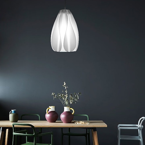 

lampada a sospensione a led dimmerabile wi-fi luce intelligente controllo vocale 22 cm moderna cucina bianca isola luce comodino abs geometrico novità artistico 220-240v 110-120v