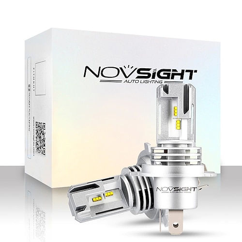 

1pcs NOVSIGHT Motorcycle LED Headlamps H4 Light Bulbs 6000 lm 28 W 6000 k Super Light Best Quality For Motorcycles All years