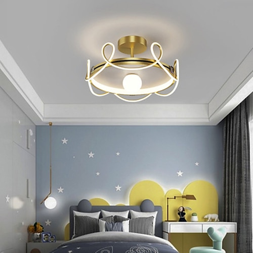 

LED Ceiling Light 45 55 cm Lantern Desgin Flush Mount Lights Metal Artistic Style Modern Style Fairytale Theme Painted Finishes LED Modern 220-240V