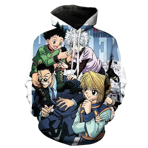 

Hunter X Hunter Cosplay Anime Cartone animato Manga Stampa Harajuku Grafica Kawaii Felpa con cappuccio Per Per uomo Per donna Per adulto Stampa 3D Misto poliestere / cotone