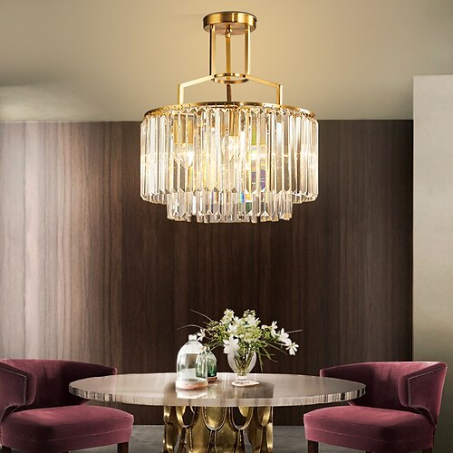 

LED Pendant Light Copper Crystal Modern Nordic 3 5 8 Heads Unique Design 220-240V 110-120V