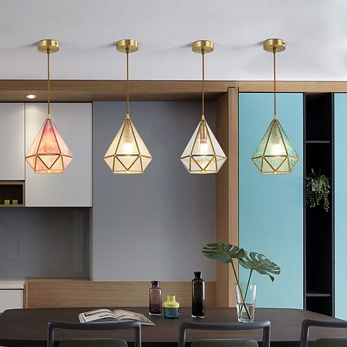 

LED Pendant Light 16 cm Lantern Desgin Geometric Shapes Pendant Light Metal Modern Style Geometrical Lantern Nature Inspired Modern 220-240V