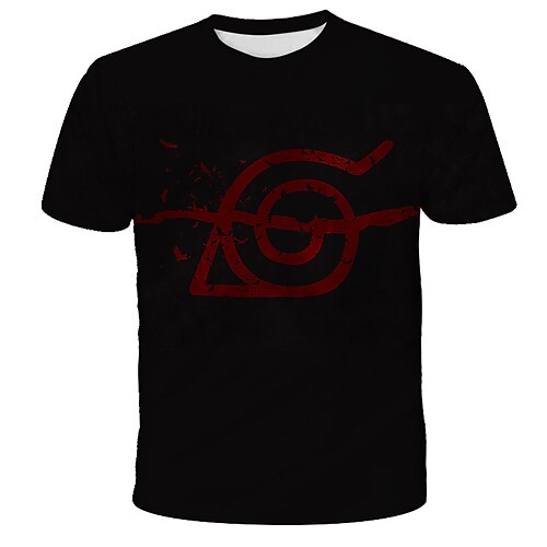 

Naruto Uchiha Sasuke Anime Zeichentrick Manga Bedruckt 3D Harajuku Grafik T-shirt Für Herren Damen Erwachsene 3D-Druck 100% Polyester