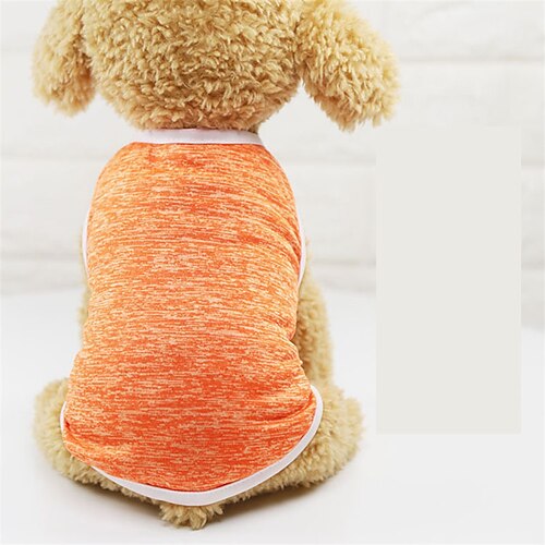 

Dog Vest Dog Costume Solid Colored Leisure Adorable Dailywear Casual / Daily Dog Clothes Puppy Clothes Dog Outfits Breathable Wine Red Orange Dark Blue Costume for Girl and Boy Dog Cotton XS S M L XL