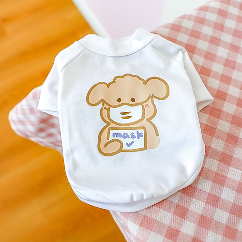 

ropa para perros teddy bo blanqueamiento manga de la camiseta oso charpy ropa para mascotas camisas de cuello redondo varias opciones cómodas y transpirables para perros pequeños y medianos