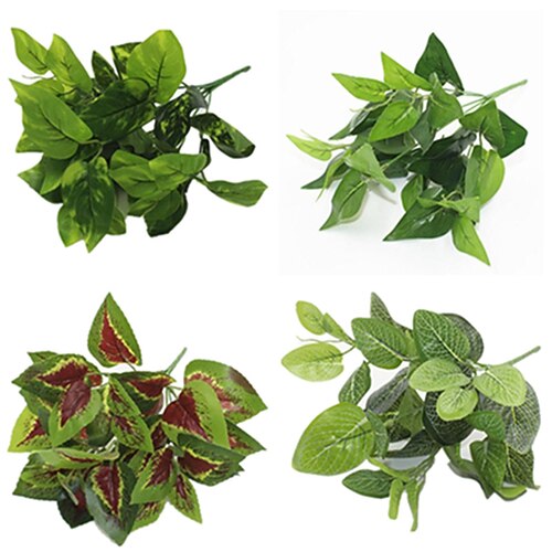 

33cm/13"" Simulation Plant 7 Forked Bunches Of Plants Wall Decoration 1pc