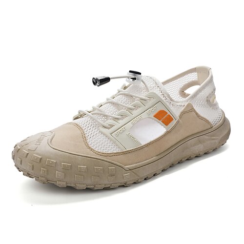 

Men's Loafers Slip-Ons Comfort Shoes Casual Athletic Walking Shoes PU White Gray Beige Summer
