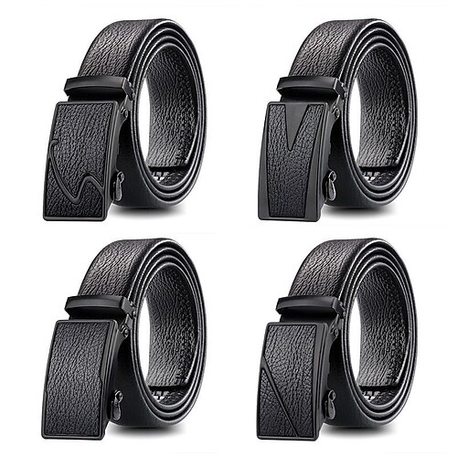 

Men's Belt PU Leather Blue Brown Gray Black Designer Belts Office / Career Daily Wear Solid Color