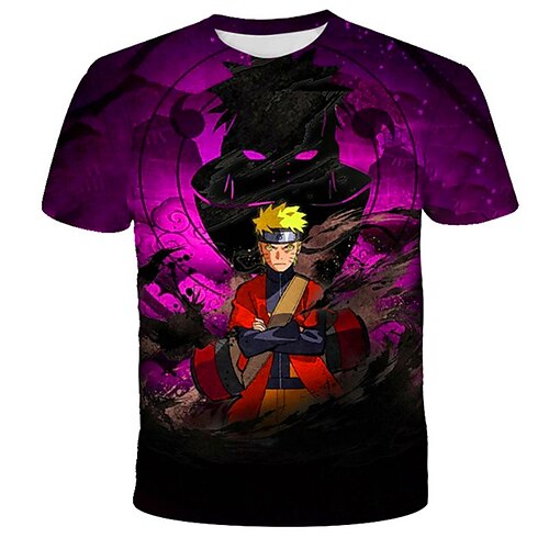 

Inspired by Naruto Anime Cartoon Manga 3D Harajuku Graphic Kawaii T-shirt For Men's Women's Adults' 3D Print 100% Polyester