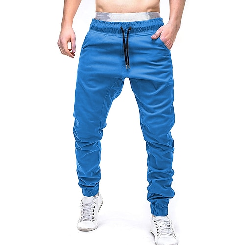 

Men's Sweatpants Drawstring Multiple Pockets Cotton Solid Color Sport Athleisure Pants Bottoms Breathable Sweat Out Comfortable Everyday Use Street Casual Athleisure Daily Activewear / Winter