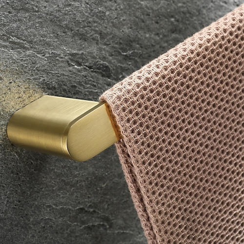  Goldene Badezimmer-Hardware-Sets, an der Wand befestigter Edelstahl-Handtuchhalter/Toilettenpapierhalter/Toilettenbürstenhalter mehrschichtig, neues Design, multifunktional, zeitgemäß