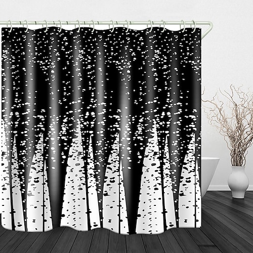 

Creative ink dyeing Print Waterproof Fabric Shower Curtain for Bathroom Home Decor Covered Bathtub Curtains Liner Includes with Hooks