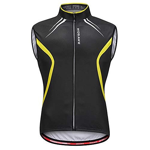 

cycling vest men summer breathable cycling sleeveless top cycling vest reflective mbt running vest for cycling and running, c, l